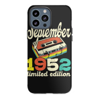 70th Birthday September 1952 Retro Cassette Limited Edition Iphone 13 Pro Max Case | Artistshot