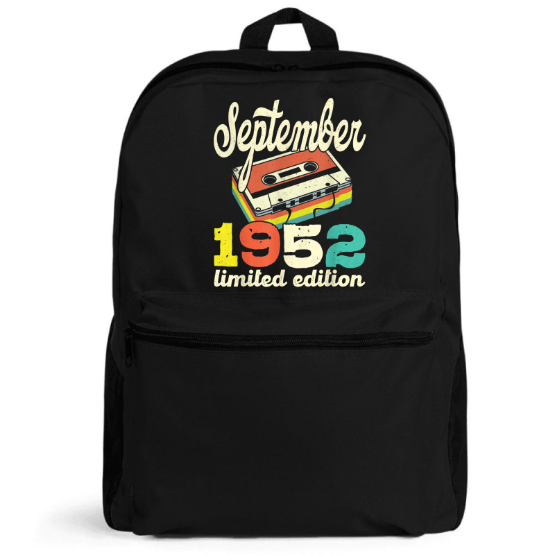 70th Birthday September 1952 Retro Cassette Limited Edition Backpack | Artistshot