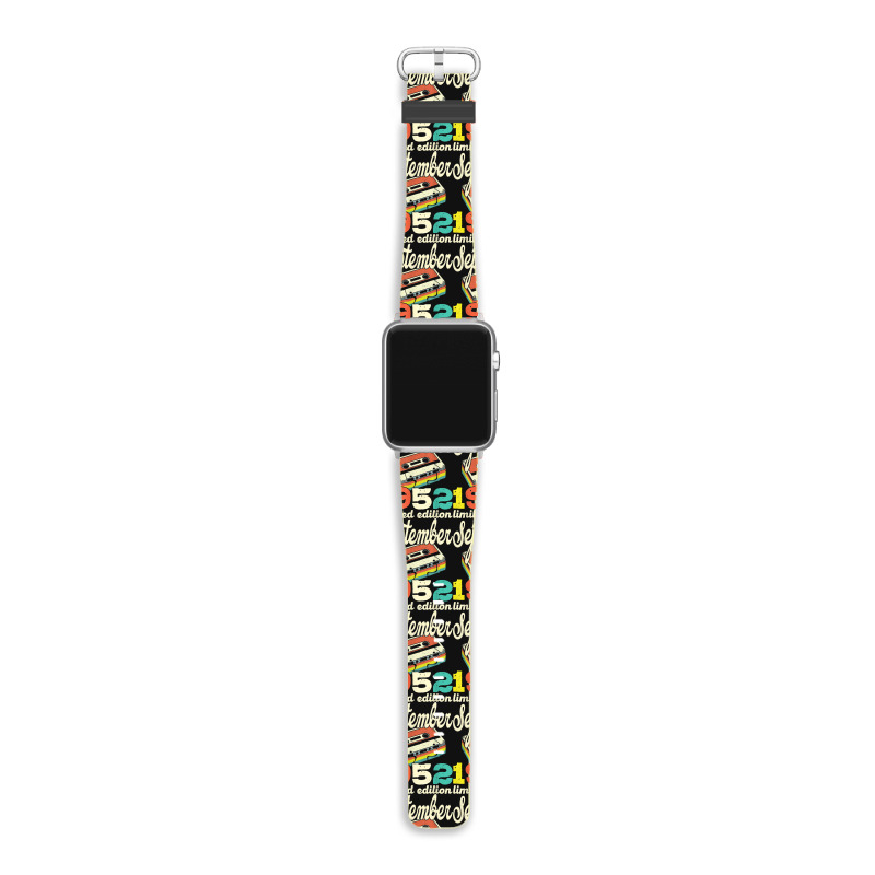 70th Birthday September 1952 Retro Cassette Limited Edition Apple Watch Band | Artistshot