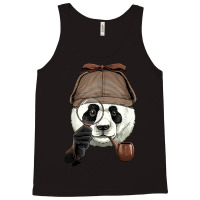 Detective Giant Panda Spy Investigator Wildlife Bear Lover Tank Top | Artistshot