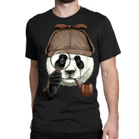 Detective Giant Panda Spy Investigator Wildlife Bear Lover Classic T-shirt | Artistshot