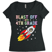 4th Grade Rocket Women's Triblend Scoop T-shirt | Artistshot