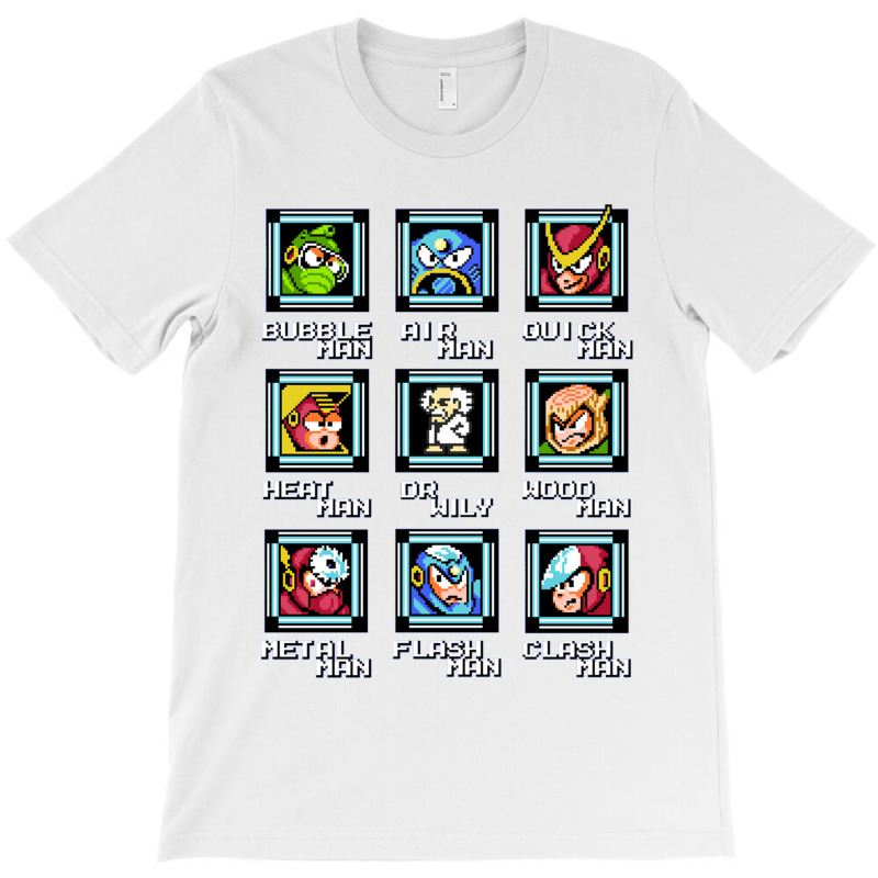 Nes Retro Video Game Mega Man Bosses Duvet Shirt Mug Sweater T-Shirt by CAROLEEGRAY | Artistshot