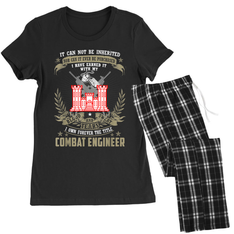 It Can Not Be Inherited Nor Purchased, Combat Engineer Women's Pajamas Set by SantinoBrennan | Artistshot