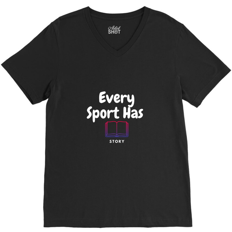 Every Sport Has A Story (story Book) V-Neck Tee by JACQUELINEMARIASMITH | Artistshot