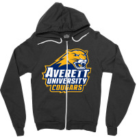 Averett University Cougar Zipper Hoodie | Artistshot