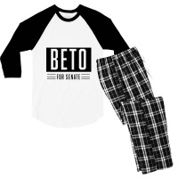 Beto For Us Senate Men's 3/4 Sleeve Pajama Set | Artistshot