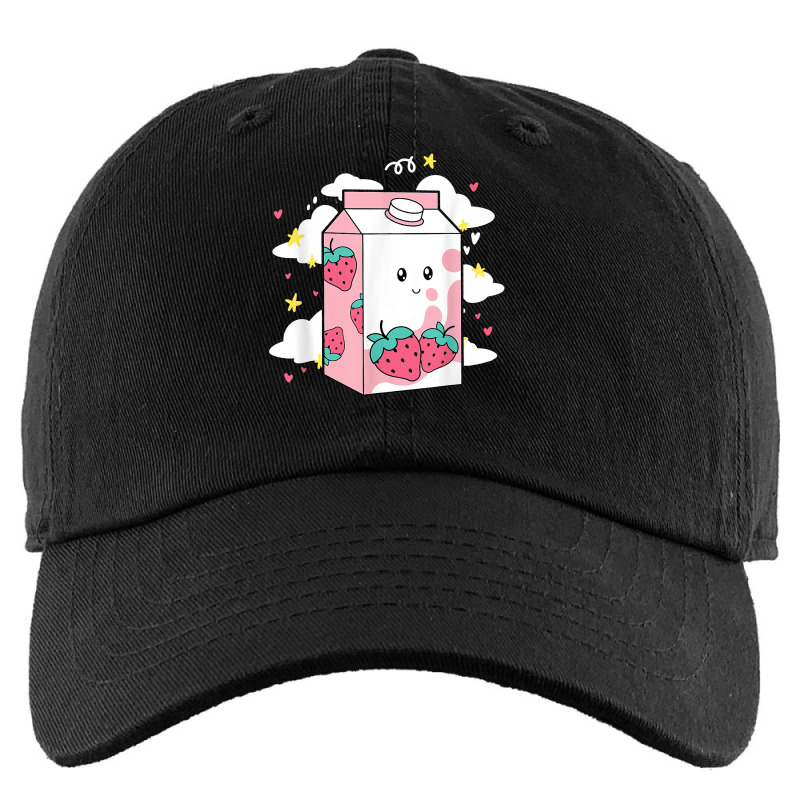 Cute Milkshake Kawaii Japanese Strawberry Milk Shake Carton Kids Cap by ArtistJasmin | Artistshot