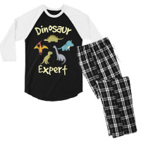 Dinosaur Men's 3/4 Sleeve Pajama Set | Artistshot