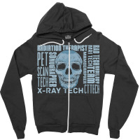 X Ray Tech Skull Skulls Technologist Radiology Technician Zipper Hoodie | Artistshot