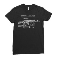 Soviet Kalashnikov Ak 47 Vintage Ussr Russian Rifle Gun Cccp Pullover Ladies Fitted T-shirt | Artistshot