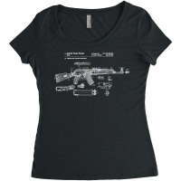 Soviet Kalashnikov Ak 47 Vintage Ussr Russian Rifle Gun Cccp Pullover Women's Triblend Scoop T-shirt | Artistshot