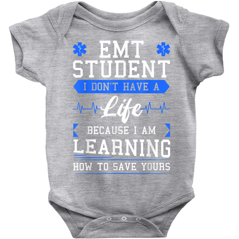 Emt Student Emergency Medical Technician Ems Heath Studying Baby Bodysuit | Artistshot