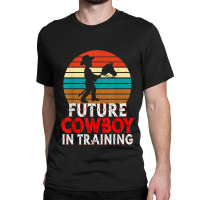 Future Cowboy In Training Rodeo Boy Wooden Horse Kids Classic T-shirt | Artistshot