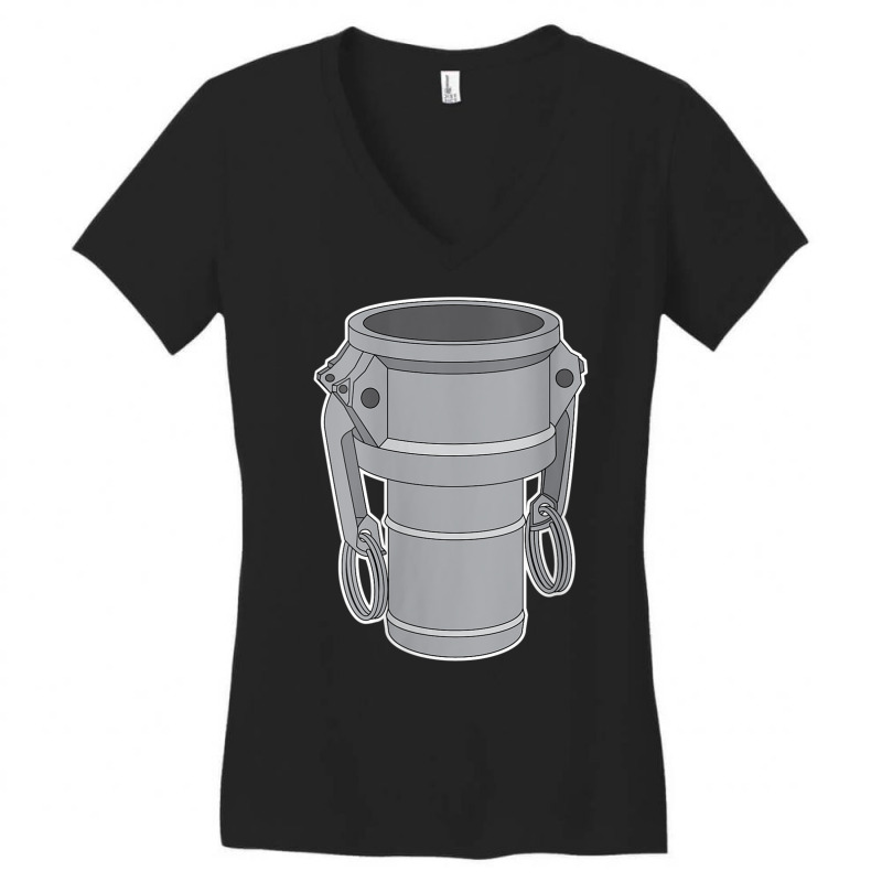 Womens Homebrew Fittings Halloween Costume Female Camlock Type C V Nec Women's V-Neck T-Shirt by cm-arts | Artistshot