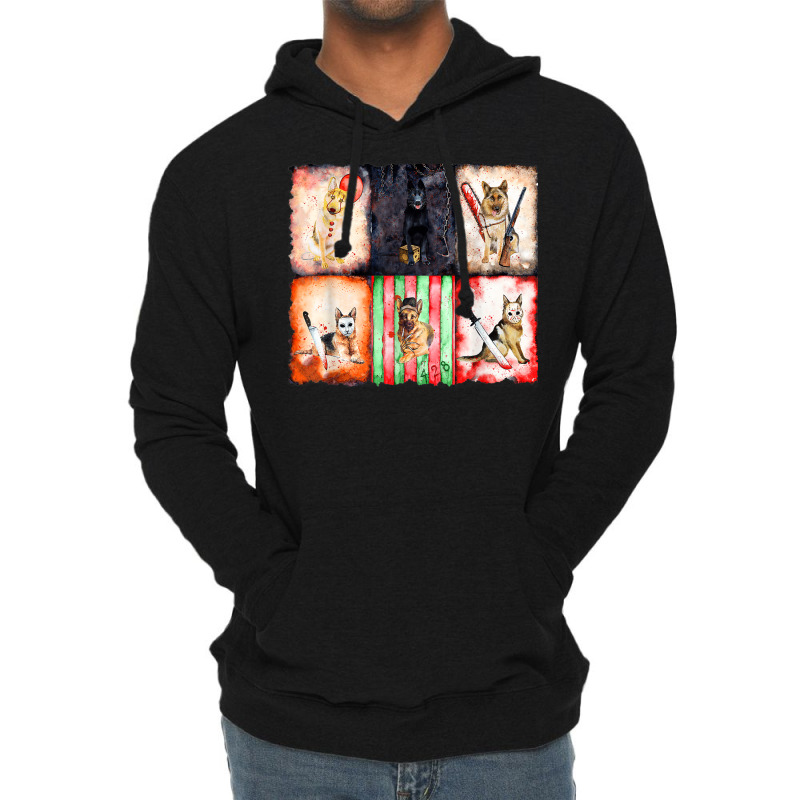 Ads German Shepherd Horror Halloween Lightweight Hoodie | Artistshot