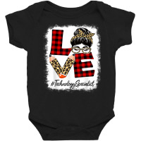 Technology Specialist Love Messy Bun Leopard Back To School Baby Bodysuit | Artistshot