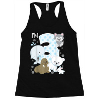 Arctic Animals 3rd Birthday Polar Bear Walrus Fox Sea Theme Racerback Tank | Artistshot