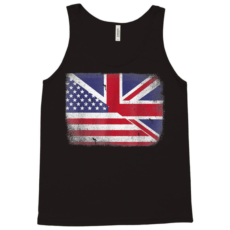 British American Flag Great Britain T Shirt Tank Top | Artistshot