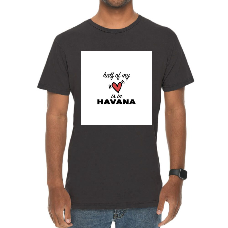 Half Of My Heart Is In Havana Chiffon Top Vintage T-shirt | Artistshot