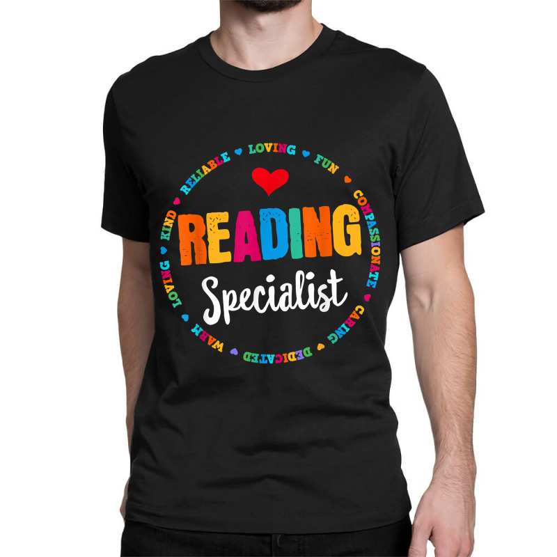 Reading Teacher Literacy Coach Principal Reading Specialist Classic T-shirt by TysonBoyer | Artistshot