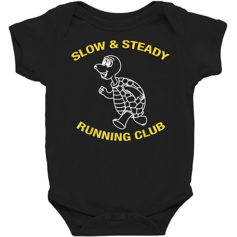 Slow & Steady Wins The Race Turtle Running Club T Shirt Baby Bodysuit | Artistshot