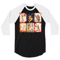 Ads Golden Retriever Horror Halloween Horror Movie Character 3/4 Sleeve Shirt | Artistshot