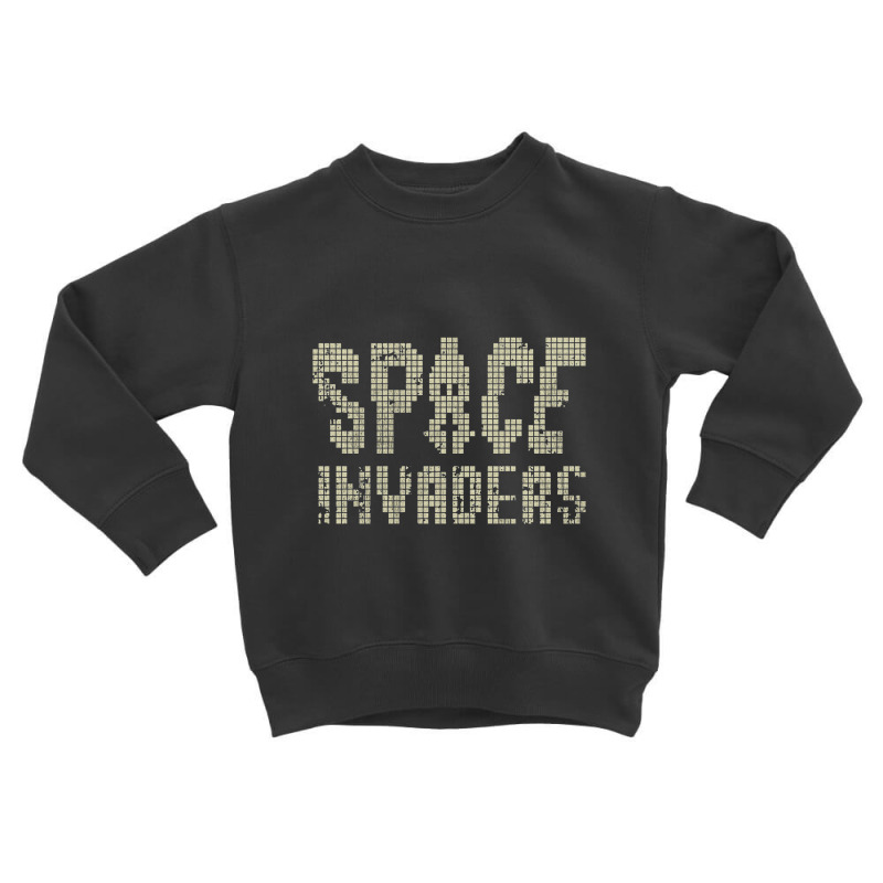 Space Invaders Pixel Text, Gaming Toddler Sweatshirt by tanahlampang | Artistshot