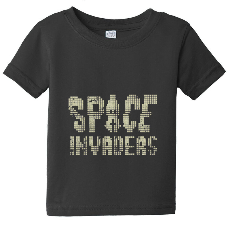 Space Invaders Pixel Text, Gaming Baby Tee by tanahlampang | Artistshot