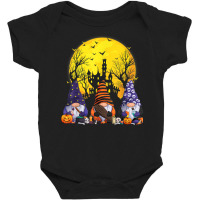 Three Gnomes Happy Halloween Fall Corn Candy Pumpkin Men Baby Bodysuit | Artistshot