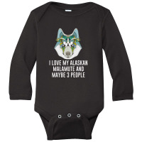 Alaskan Malamute Long Sleeve Baby Bodysuit | Artistshot