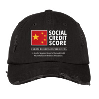 Social Credit Score Good Bad Travel System Tracking Citizens Vintage Cap | Artistshot