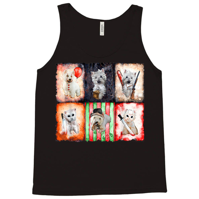 Ads Westie Horror Halloween Tank Top | Artistshot