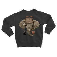 Detective Elephant Spy Inspector Investigator Elephant Lover Toddler Sweatshirt | Artistshot