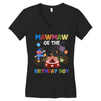 Mawmaw Of The Birthday Boy Ringmaster Circus Birthday Party Women's V-neck T-shirt | Artistshot