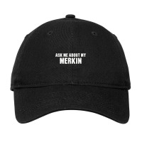 Ask Me About My Merkin Adjustable Cap | Artistshot