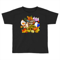 Cute Ghost Book Reading Lover Pumpkins Sunflower Halloween Toddler T-shirt | Artistshot