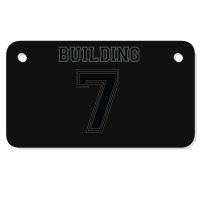 Building 7 Controlled Demolition Motorcycle License Plate | Artistshot