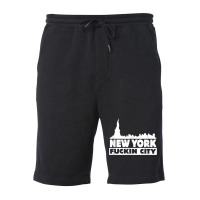 New York Fuckin City Skyline T Shirt Fleece Short | Artistshot