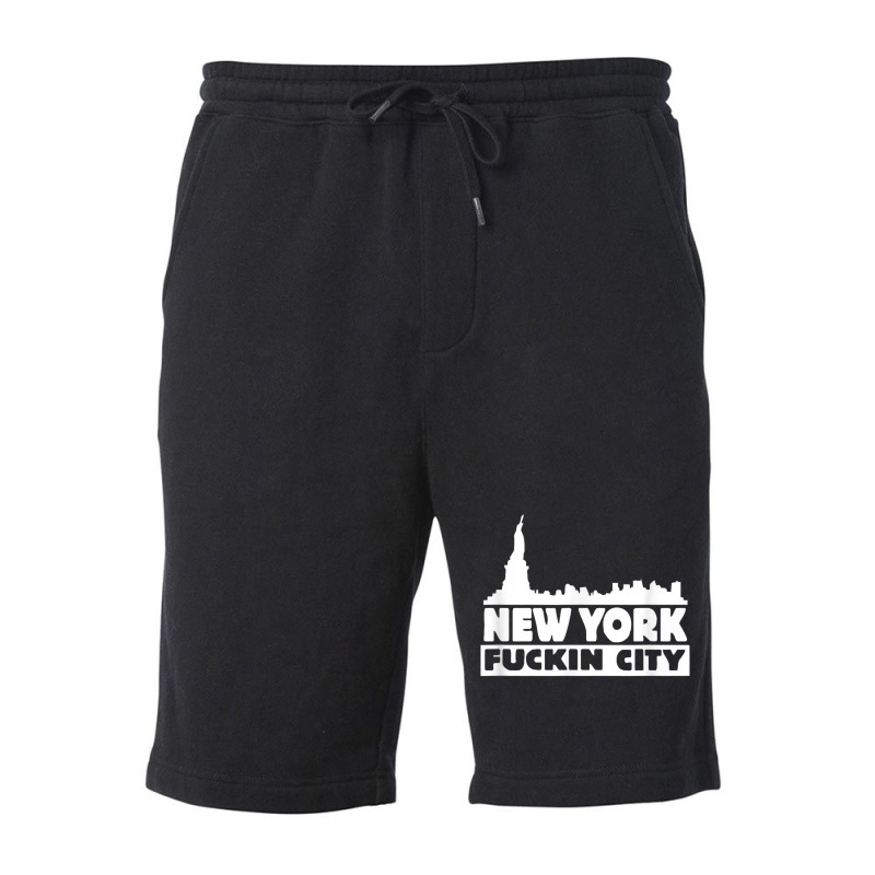 New York Fuckin City Skyline T Shirt Fleece Short by tuftsmirussom | Artistshot