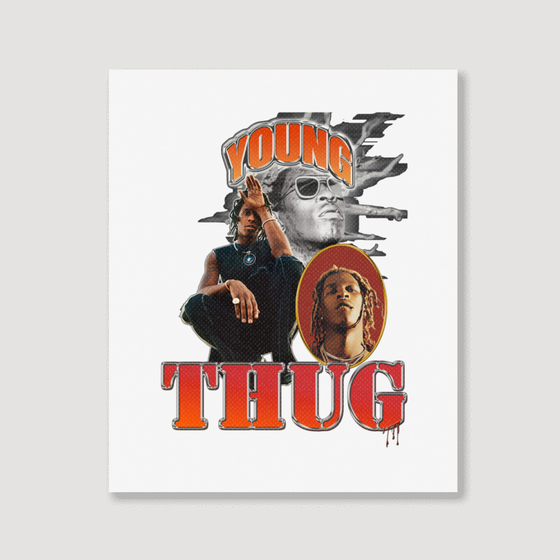 Young Thug 92 Portrait Canvas Print | Artistshot