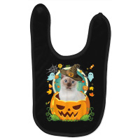 Happy Halloween Pumpkin Tonkinese Cat Witch Cute Hat Lover Baby Bibs | Artistshot