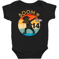 Kids Dabbing Boy 14th Birthday Outfit 14 Fourteen Years Old Kids Baby Bodysuit | Artistshot