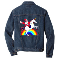 Santa Unicorn Men Denim Jacket | Artistshot