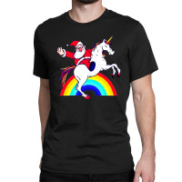 Santa Unicorn Classic T-shirt | Artistshot