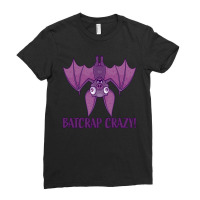 Batcrap Crazy Wacky Cartoon Bat Ladies Fitted T-shirt | Artistshot