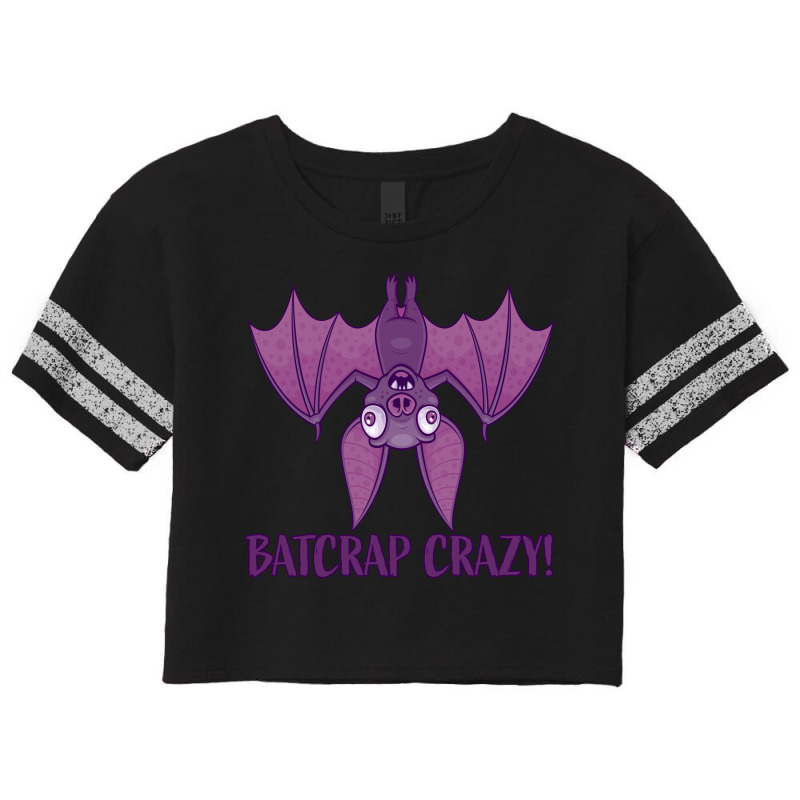 Batcrap Crazy Wacky Cartoon Bat Scorecard Crop Tee by fizzgig | Artistshot