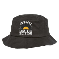 20 Years Limited Edition   Vinyl Records 20th Birthday Bucket Hat | Artistshot