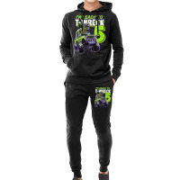 Ready To T-wreck 5 Dinosaur Monster Truck 5th Birthday Boys Hoodie & Jogger Set | Artistshot