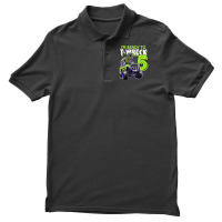 Ready To T-wreck 5 Dinosaur Monster Truck 5th Birthday Boys Men's Polo Shirt | Artistshot